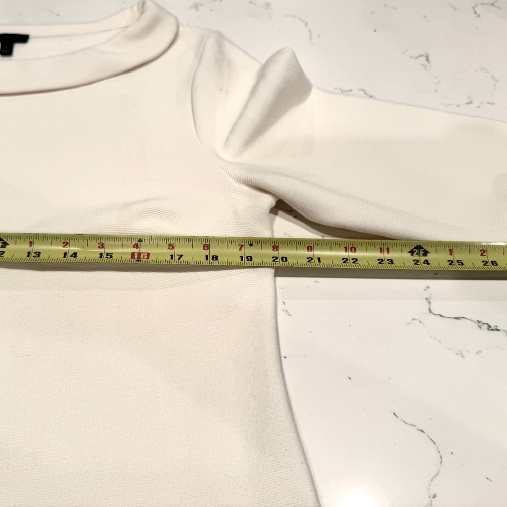 Talbots Cream Sabrina Portrait Collar Top - Picture 10 of 11
